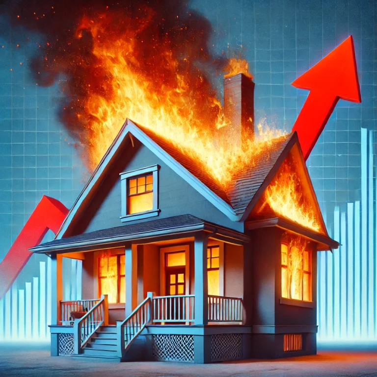 West Hartford Market Continues to Rise symbol of house on fire